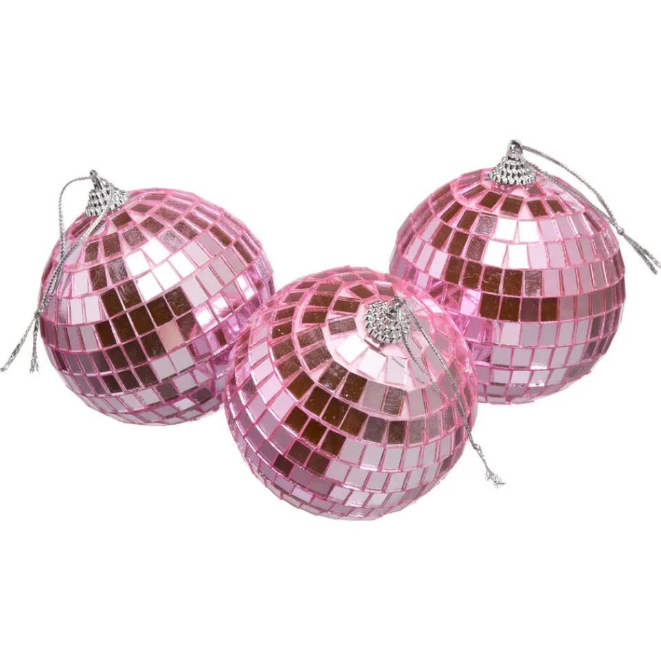 Kwantum Hanger Discobal Roze - 3 Stuks | Kerstdecoratie