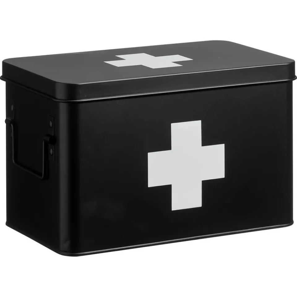 Kwantum Medicijnbox Zwart 20x18,5x31 Cm | Badkameraccessoires