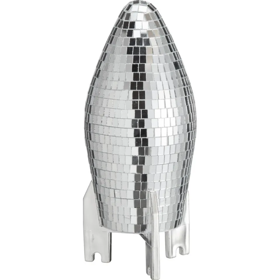 Kwantum Object Raket Disco Zilver | Kerstdecoratie | Decoratie Beelden