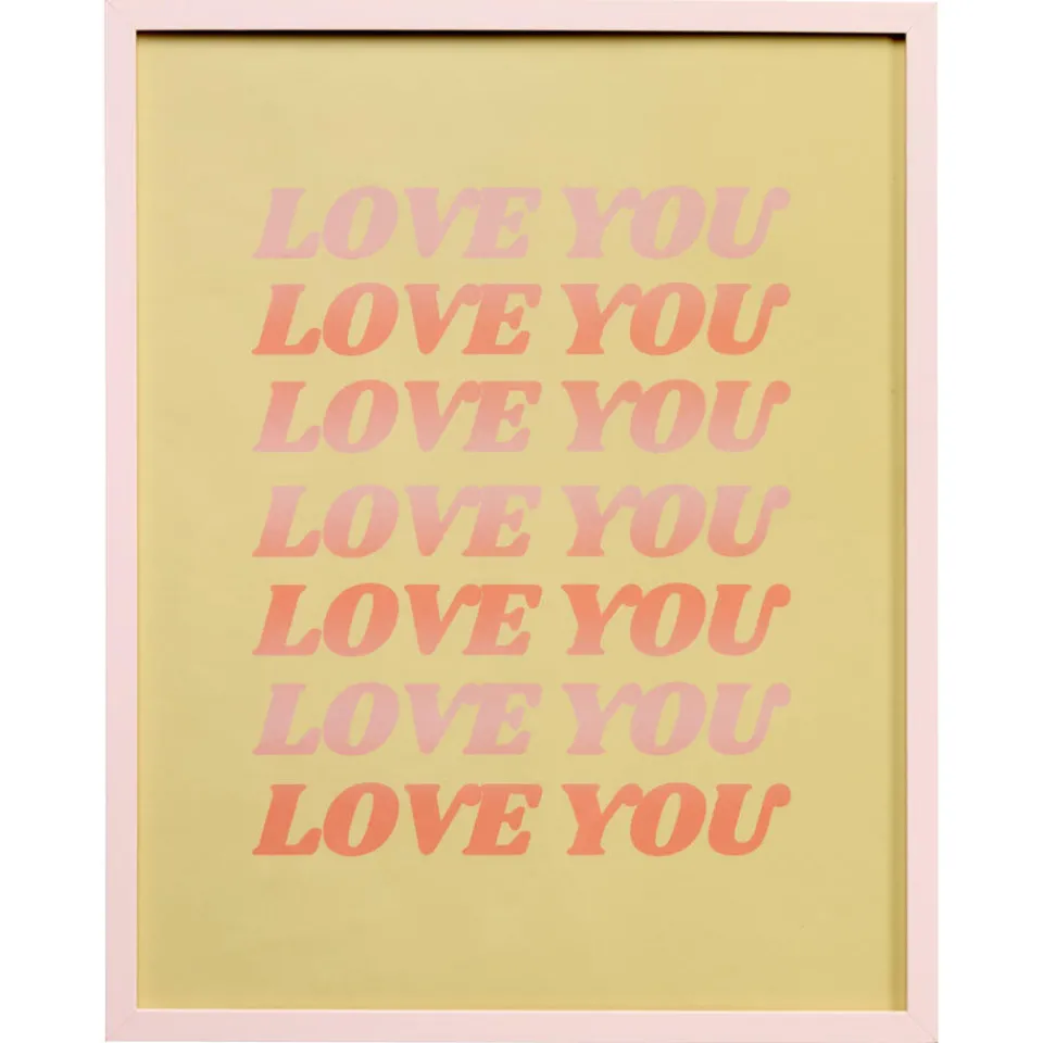 Kwantum Poster Love You 40x50 Cm | Wanddecoratie